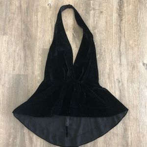 EXPRESS High Low Plunging V Top